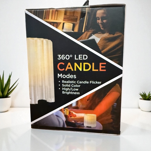 iHome Flameless Candle w/Bluetooth Speaker, LED Candle - WHITE - Picture 4 of 4